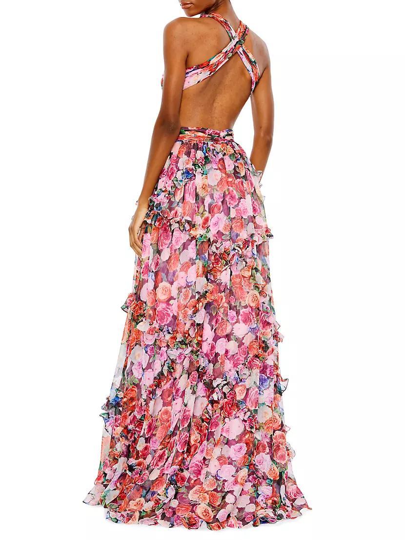 Ieena Floral Cut-Out Gown Product Image