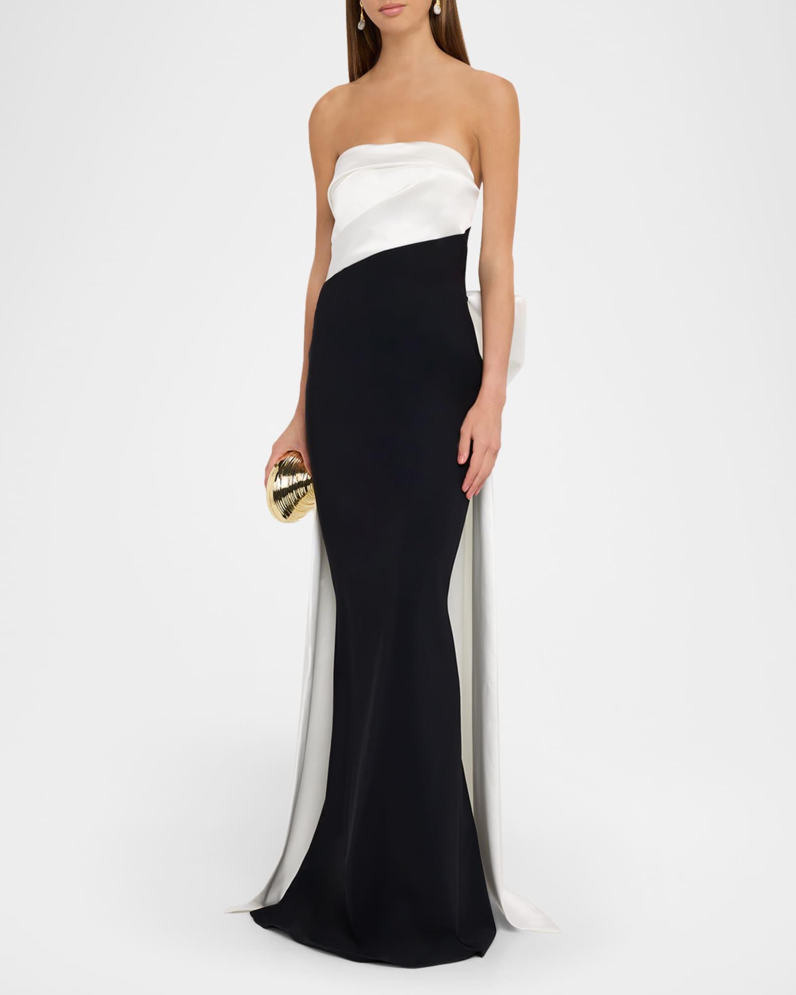 Strapless Satin Bow Mermaid Gown Product Image