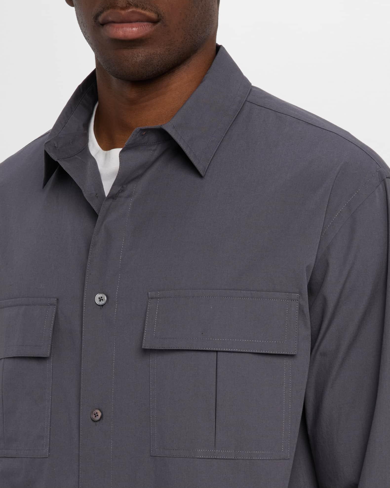 Men's Multi-Pocket Button-Down Shirt Product Image