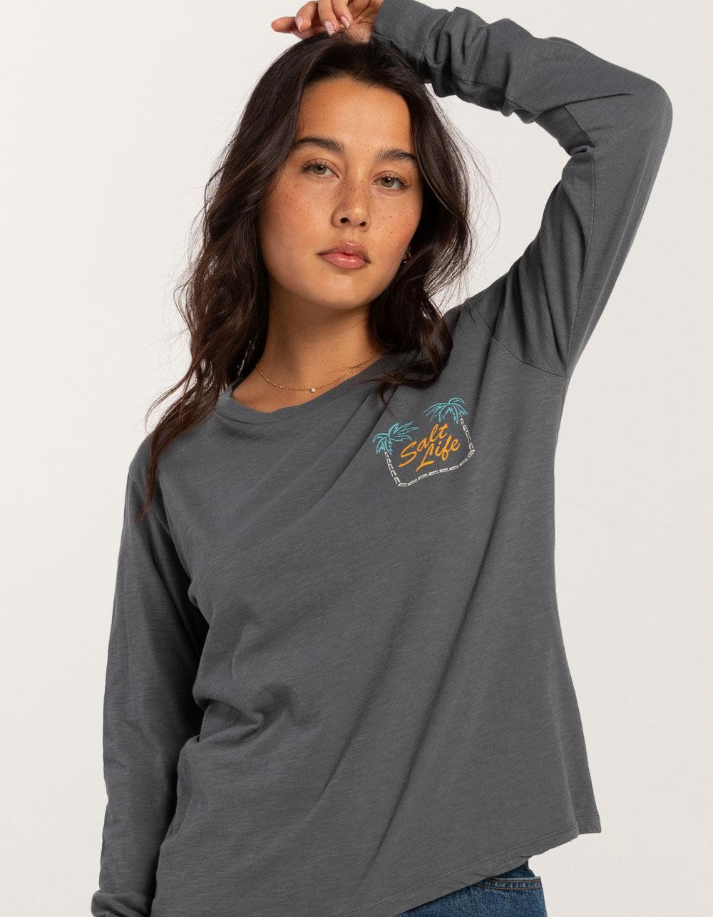 SALT LIFE Palm Cove Womens Long Sleeve Tee Product Image