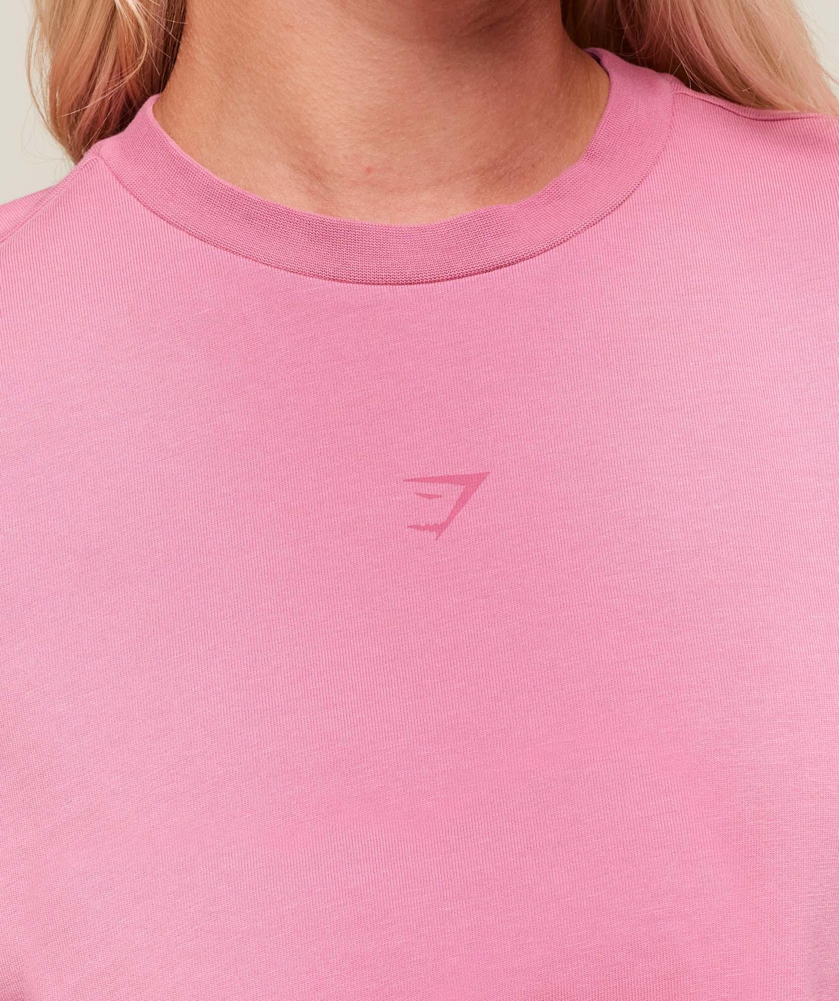 Gymshark Summer Tie-Dye Graphic Oversized T-Shirt - Sunset Pink/Wash Female Product Image