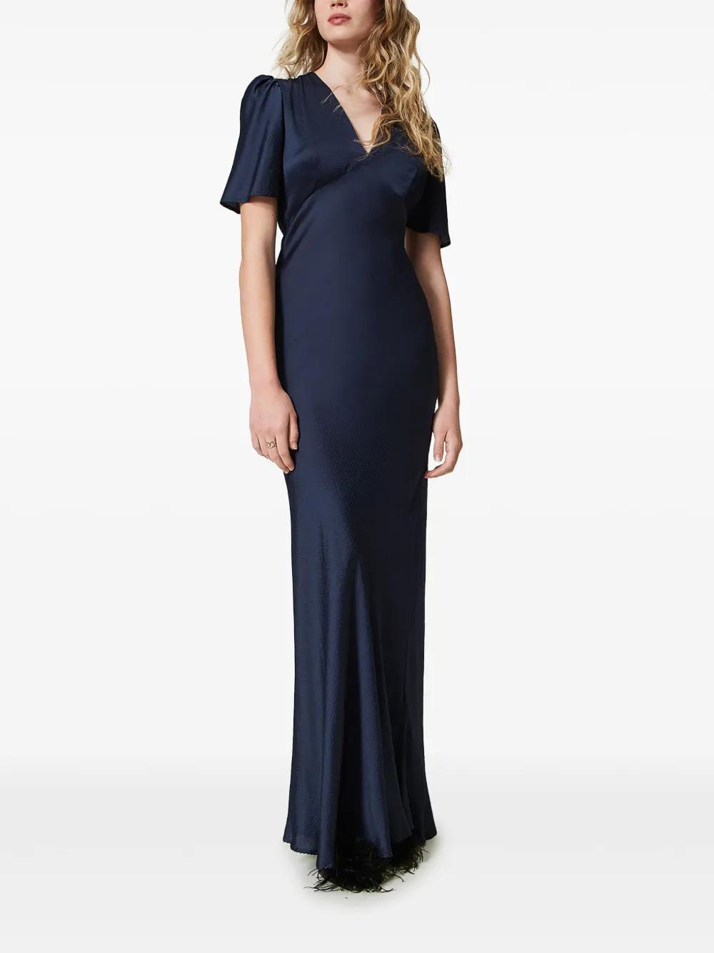 hammered satin maxi dress Product Image