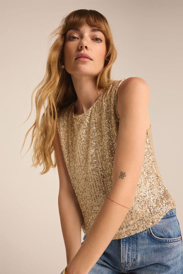 Sloane Sequin Tank Product Image