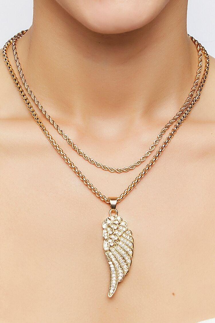 Wing Pendant Necklace Set | Forever 21 Product Image