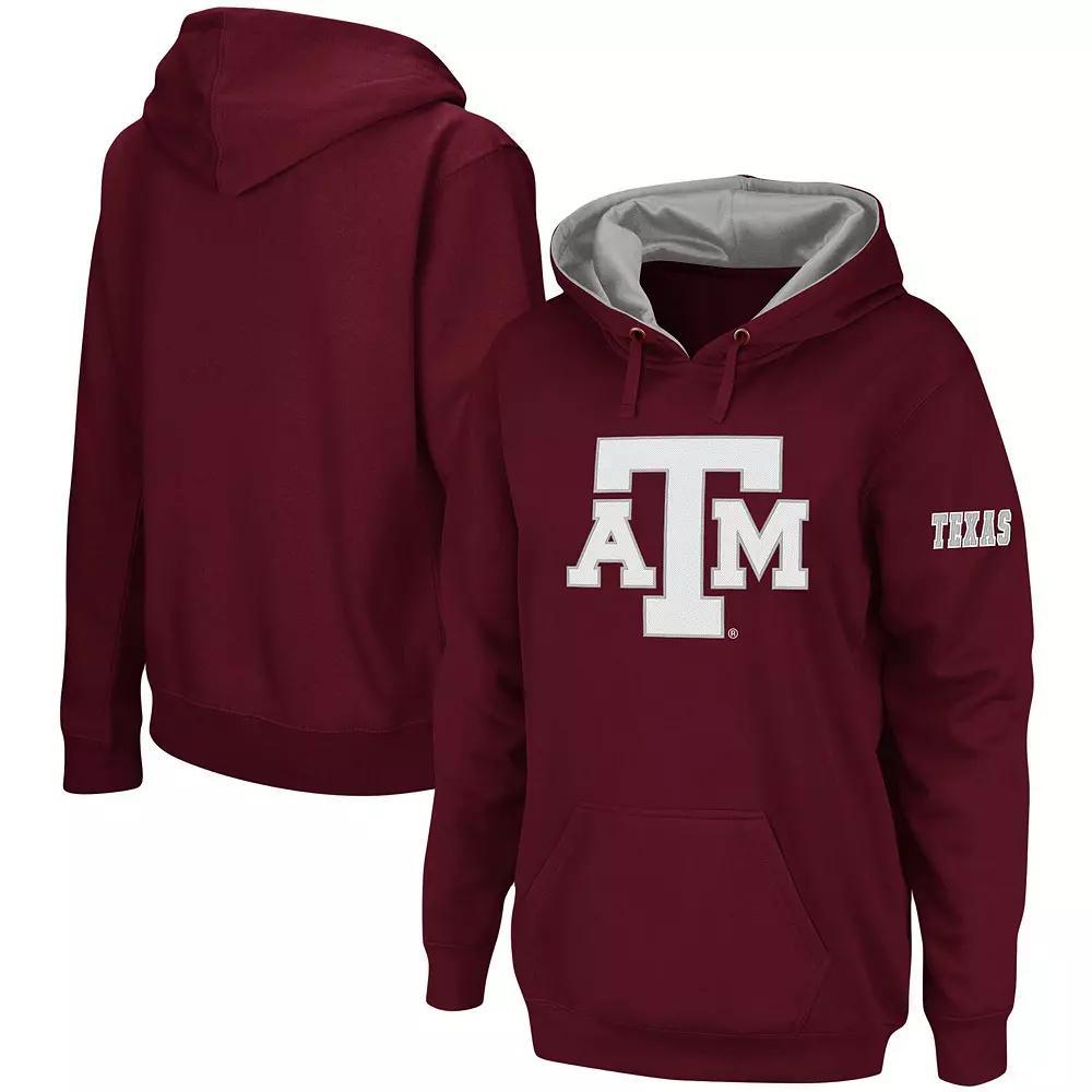 Women's Maroon Texas A&M Aggies Team Big Logo Pullover Hoodie, Size: Large, Red Product Image