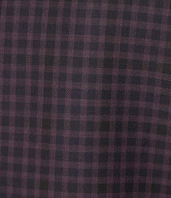 Cremieux Modern Fit Dark Plaid Pattern Wool Sport Coat Product Image