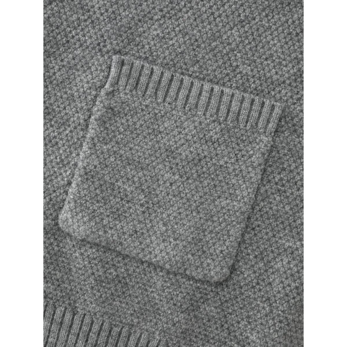 Plus Size Textured Hooded Pocketed Cardigan DarkGray Women Leisure Loose Sleeveless Casual Cardigans BloomChic 30/6X Product Image