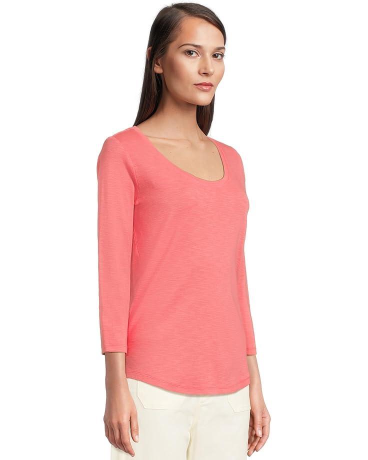 Women's Tommy Bahama Ashby Isles Rib 3/4 Sleeve Scoop Product Image