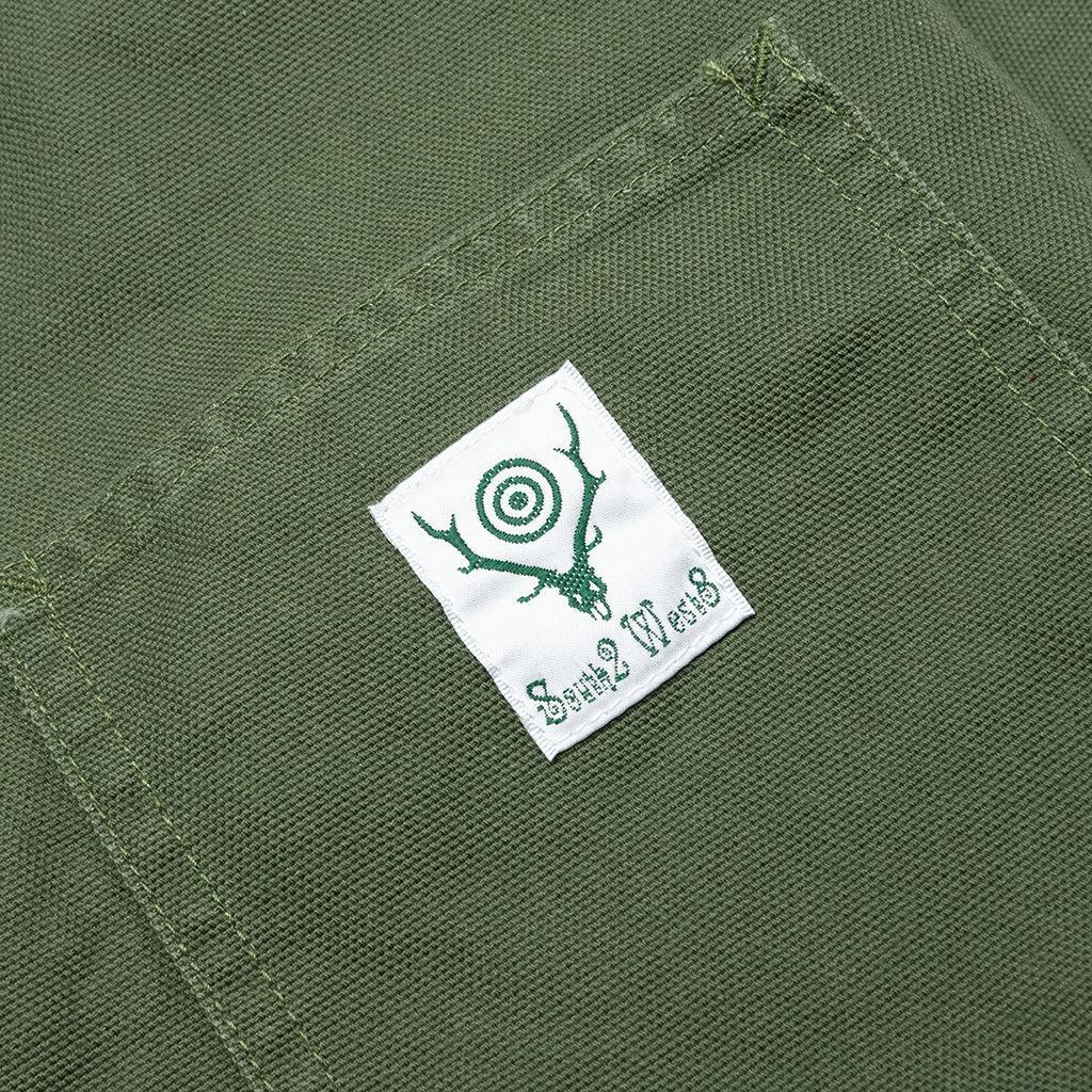 Cotton Canvas Coverall - Moss Green Male Product Image