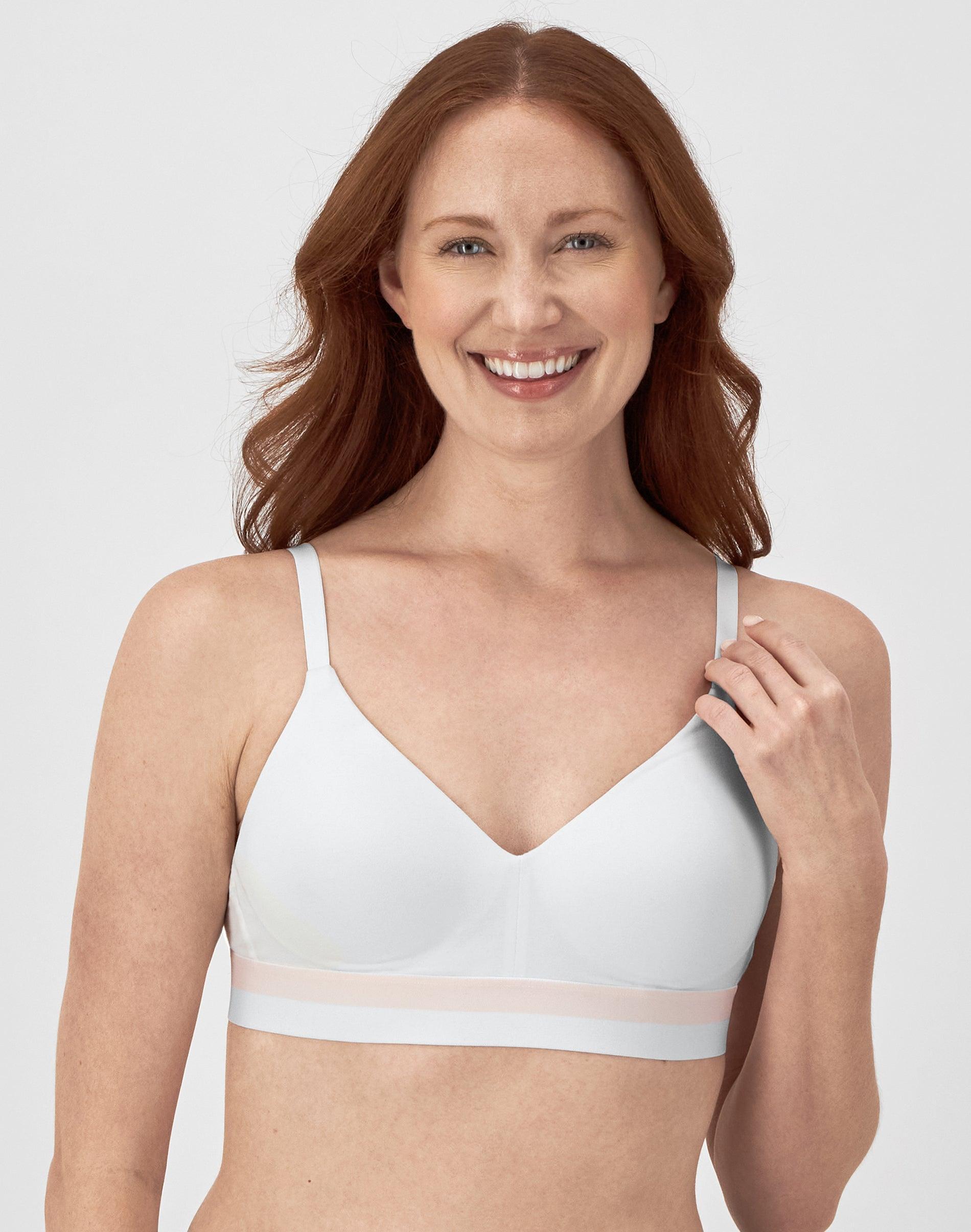 Hanes Womens Natural Lift Wireless Bra Heather Grey S Product Image