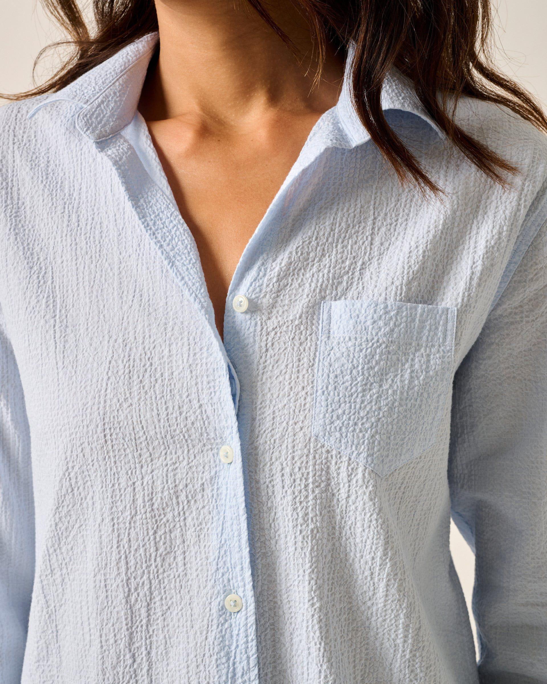 Marisa Stretch Cotton Button Up Shirt Female Product Image