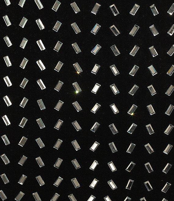 B. Darlin Velvet Rhinestone V-Neck Halter Dress Product Image