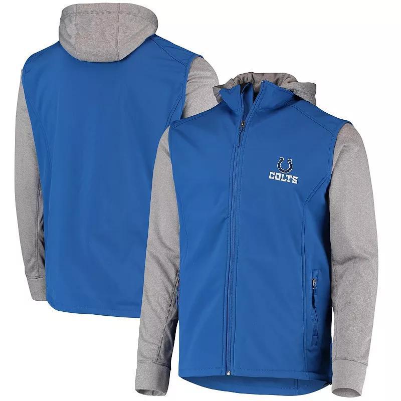 Mens Dunbrooke Royal/Gray Indianapolis Colts Alpha Full-Zip Jacket Product Image