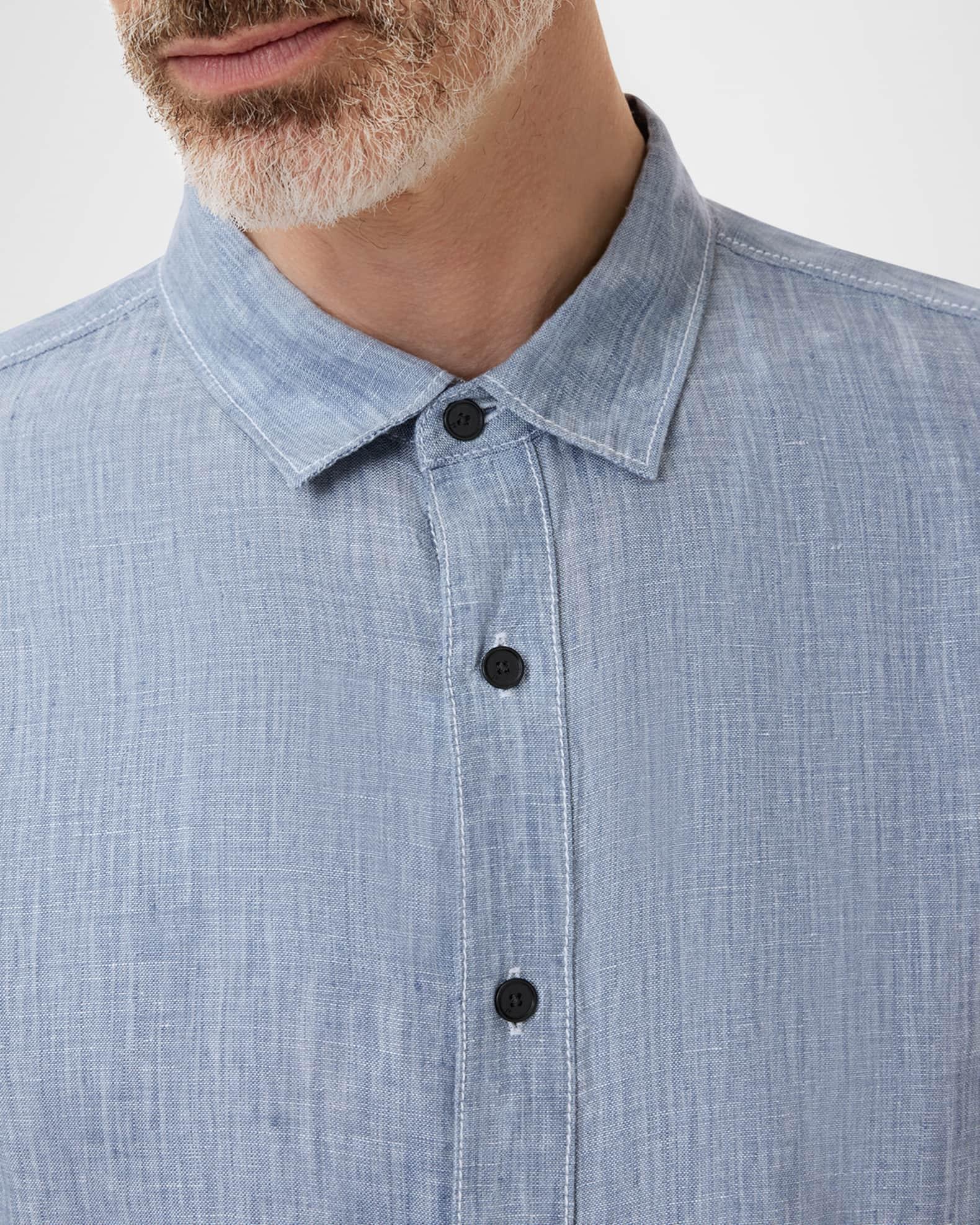 Men's Ben Linen Casual Button-Down Shirt Product Image