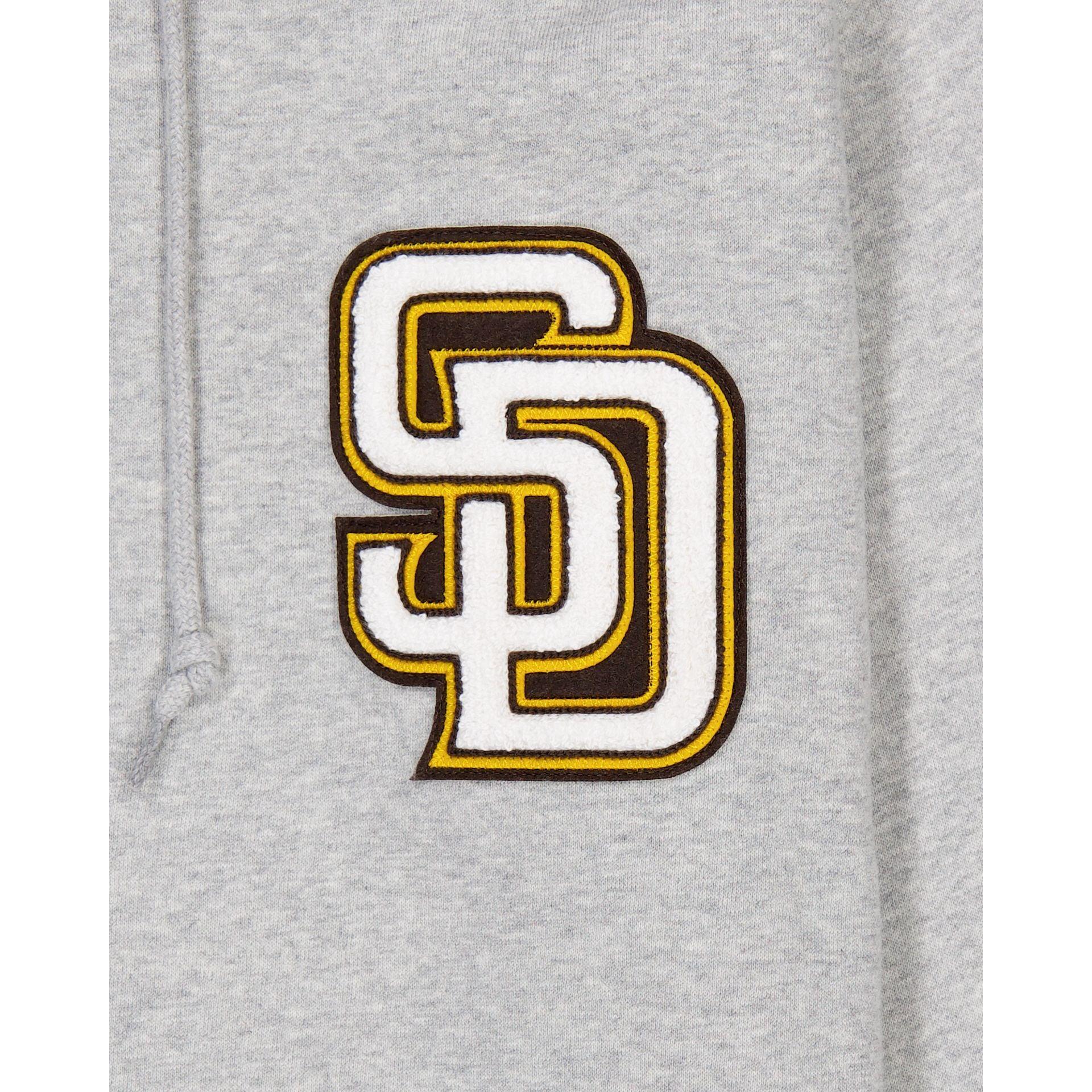 San Diego Padres Gray Logo Select Full-Zip Hoodie Male Product Image