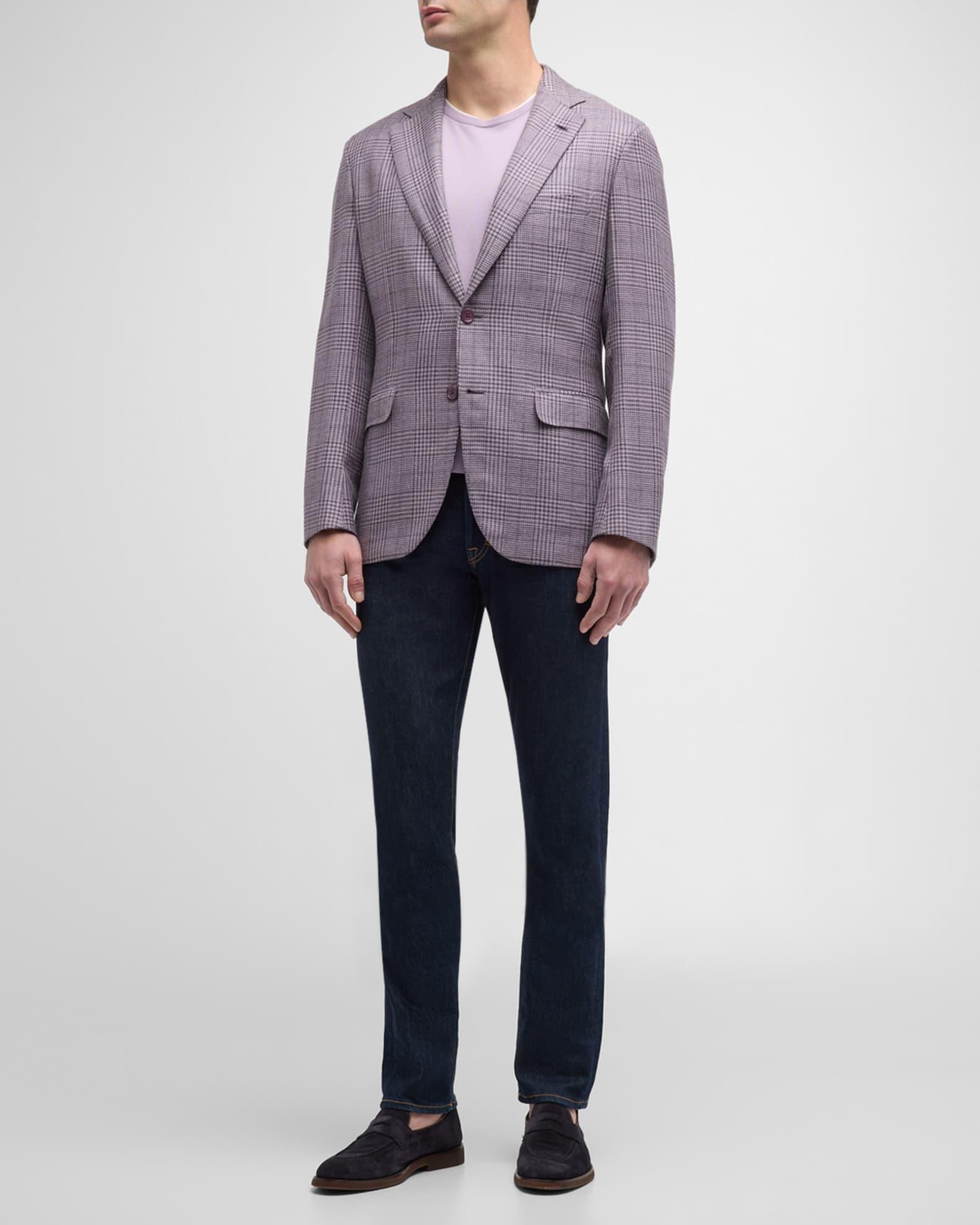 Men's Plaid Wool-Blend Sport Coat Product Image