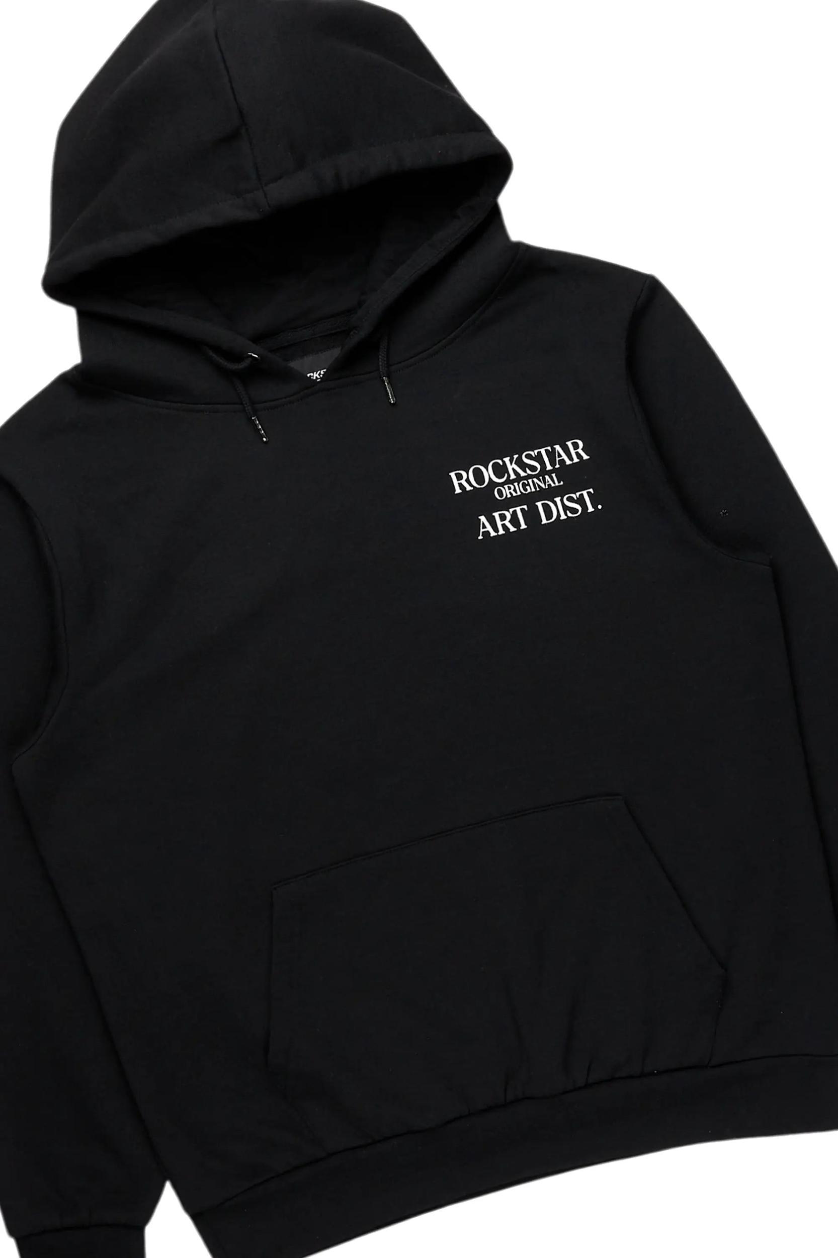 Briggs Black Hoodie/Baggy Fit Pant Set Male Product Image