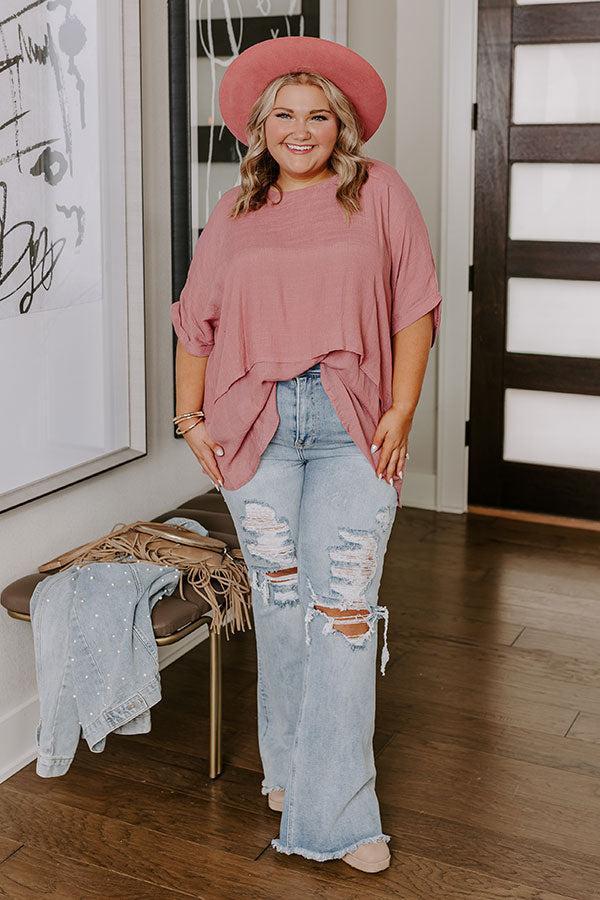 Tranquil Time Shift Top In Blush Curves Product Image