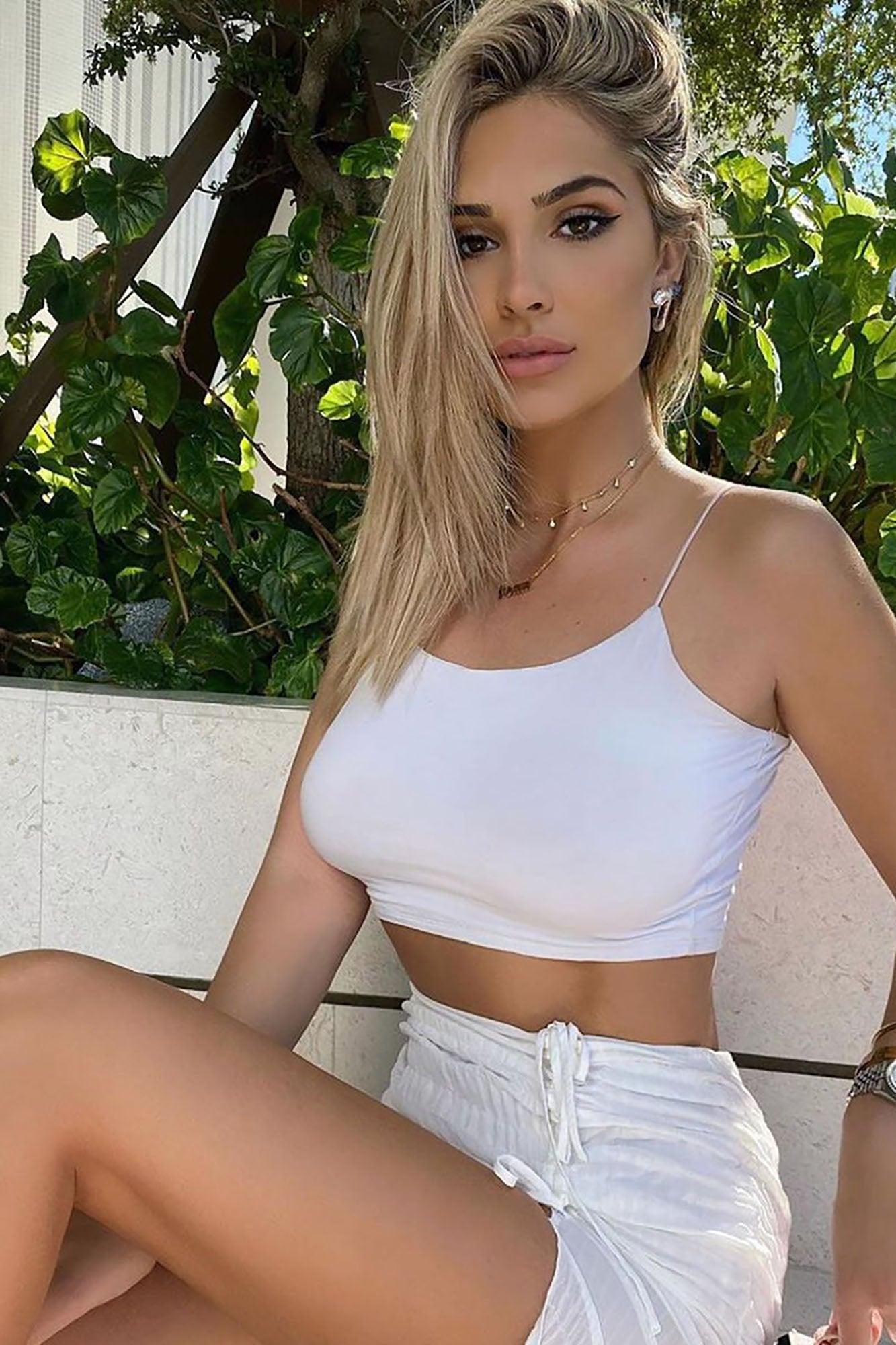 KiKi Cropped Top - Ivory Product Image