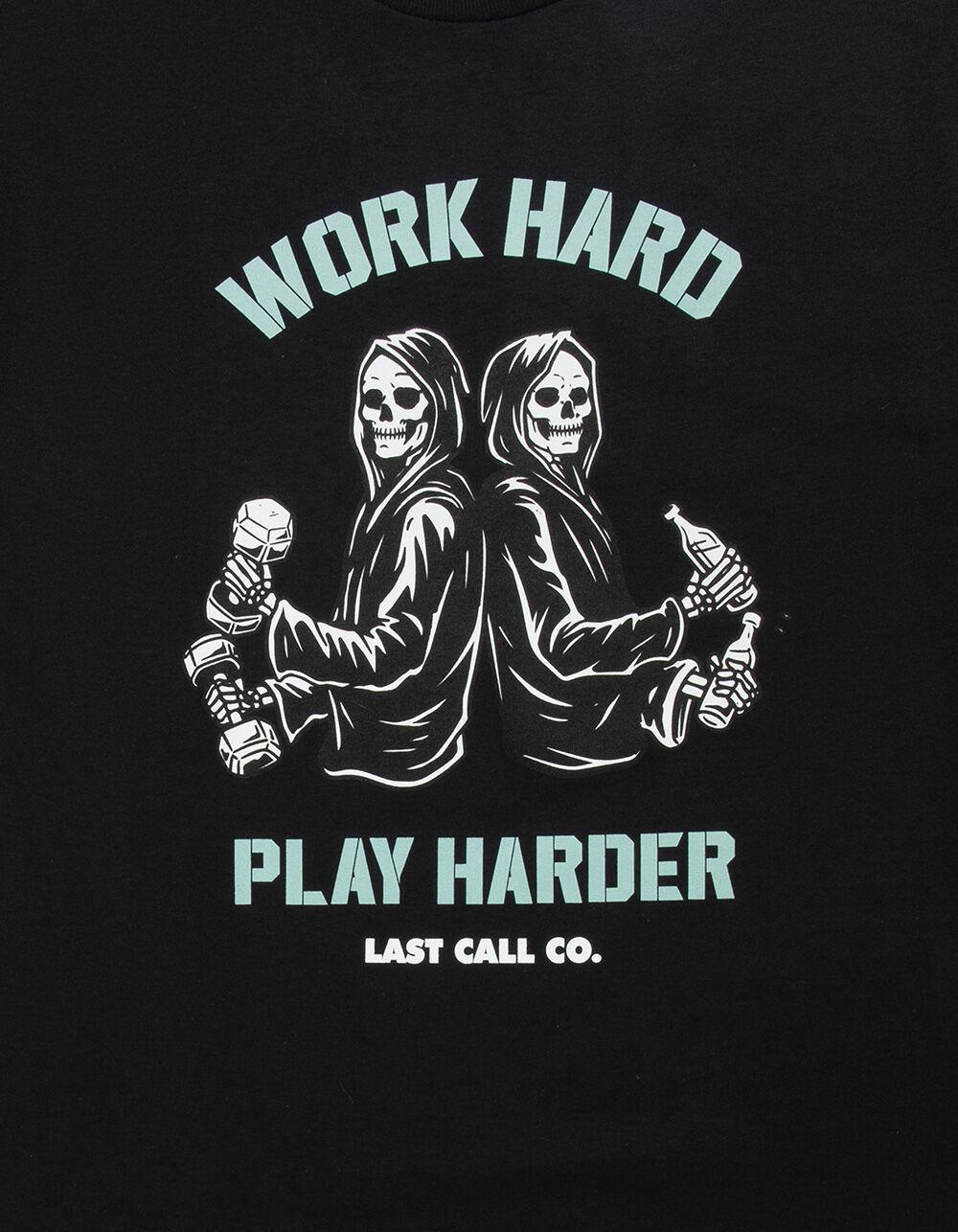 LAST CALL CO. Work Hard Mens Tee - BLACK Product Image
