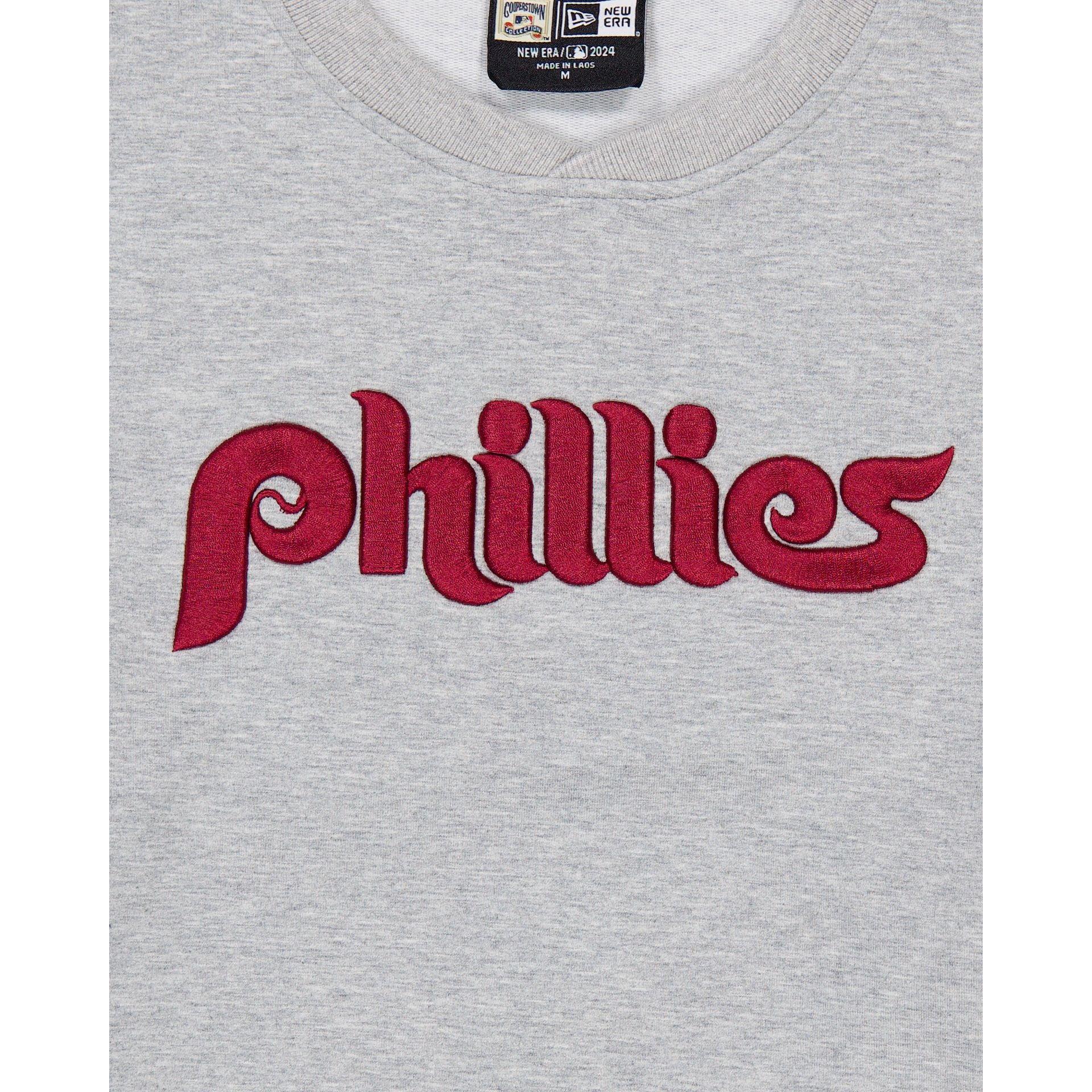 Philadelphia Phillies Gray Logo Select Crewneck Male Product Image