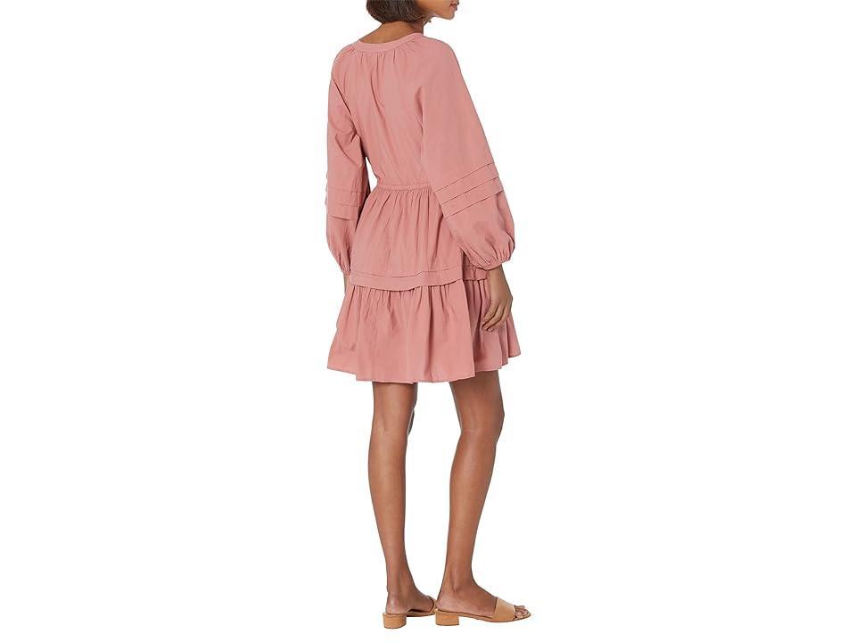 Madewell Crinkle Poplin Wrap Mini Dress (Vintage Quartz) Women's Dress Product Image