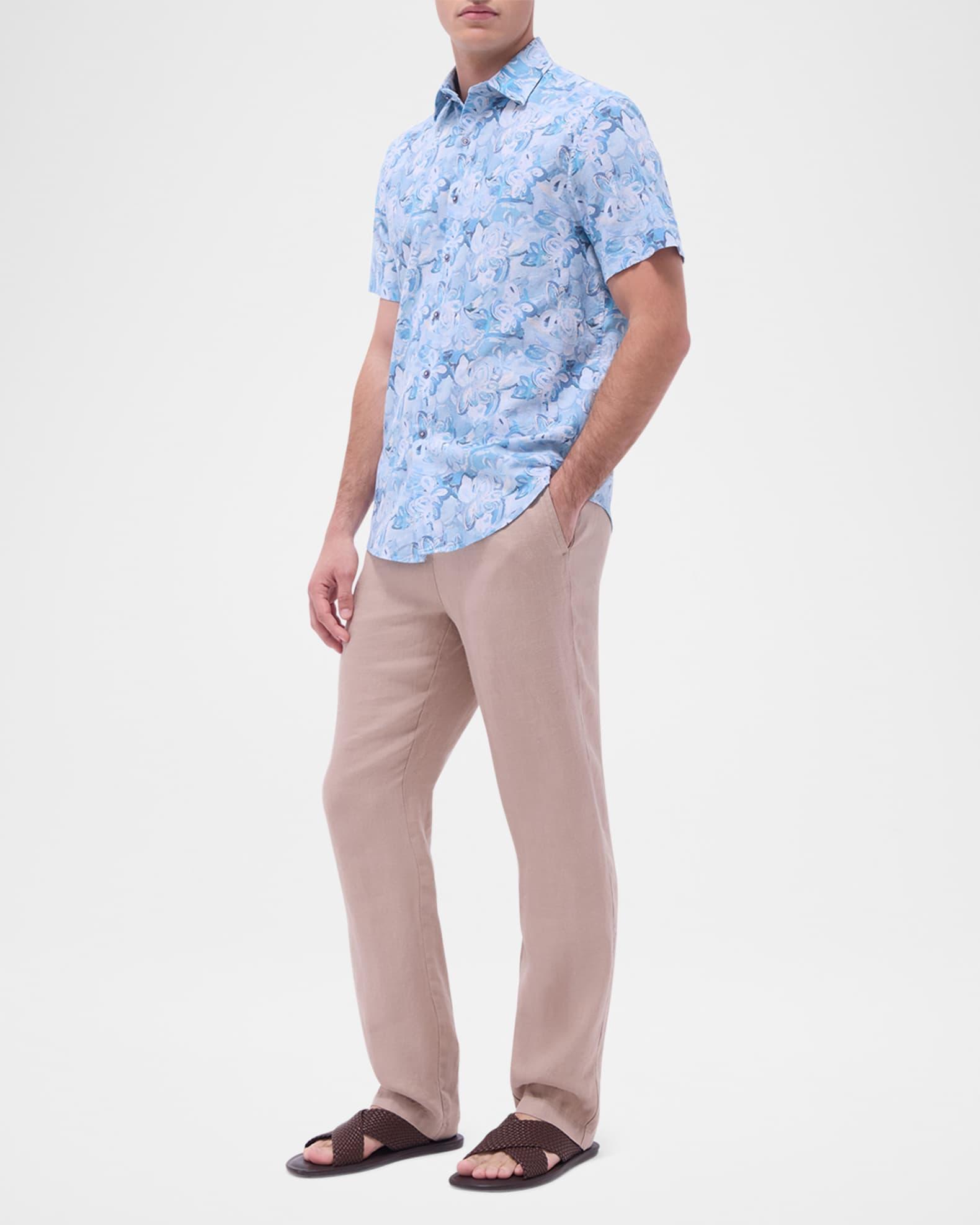 Men's Orson Short-Sleeve Linen Sport Shirt Product Image
