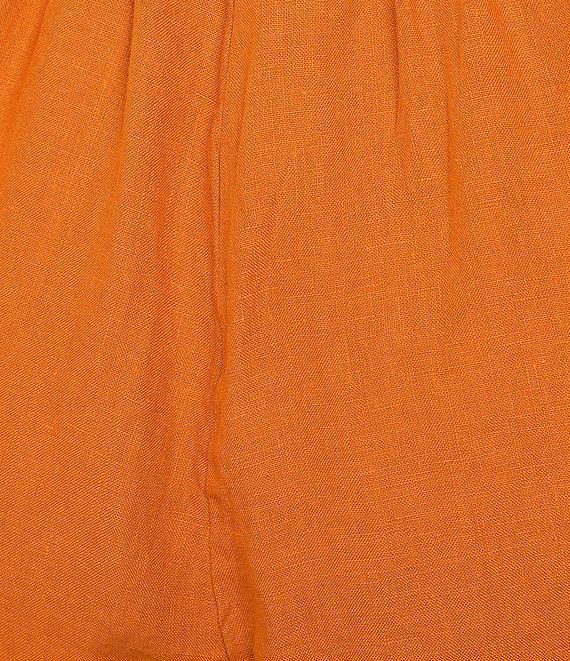 Bryn Walker Plus Light Linen Elastic Waist Wide Leg Pants Product Image