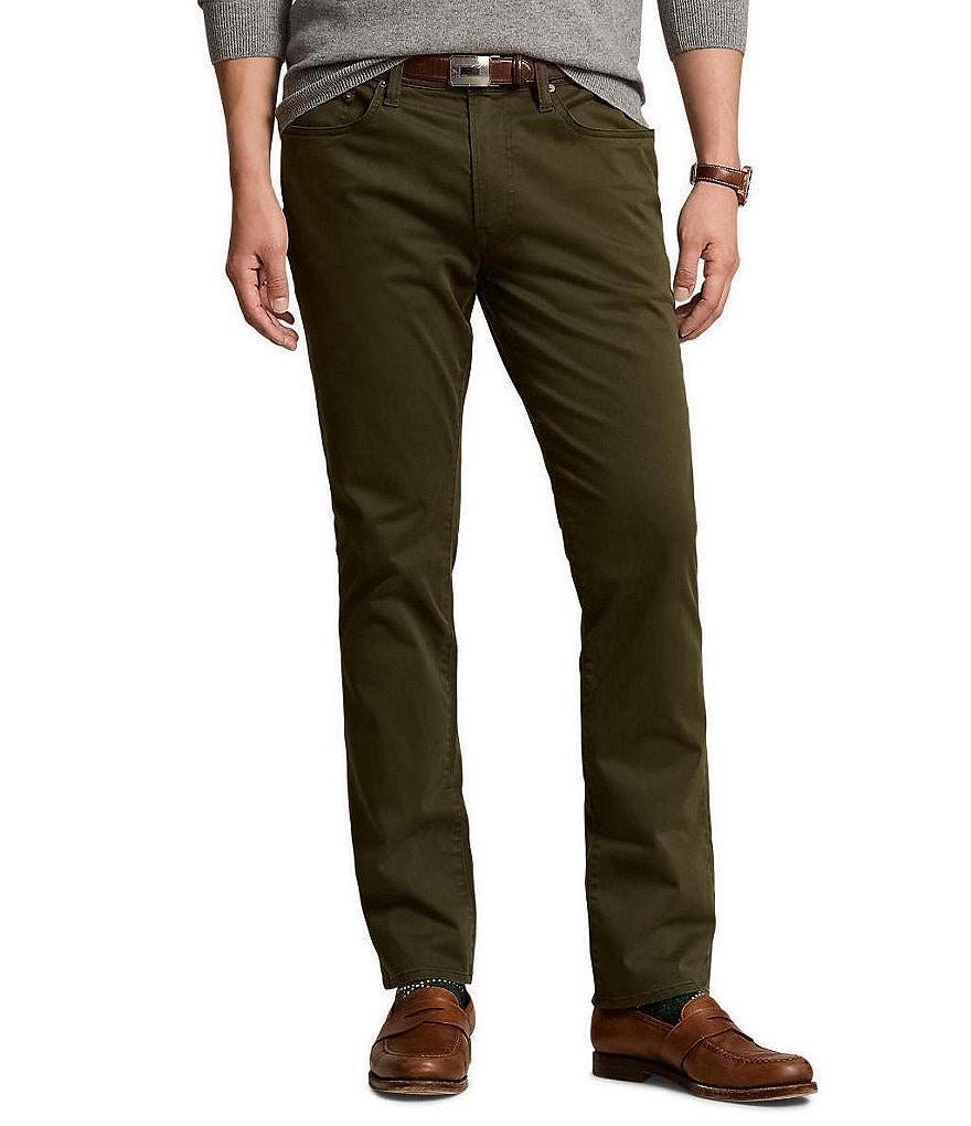 Polo Ralph Lauren Varick Slim Fit Sateen Stretch Pants Product Image