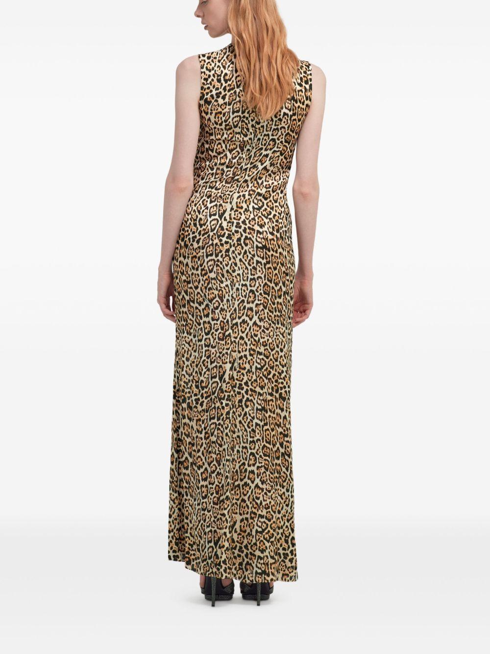 leopard-print maxi dress Product Image