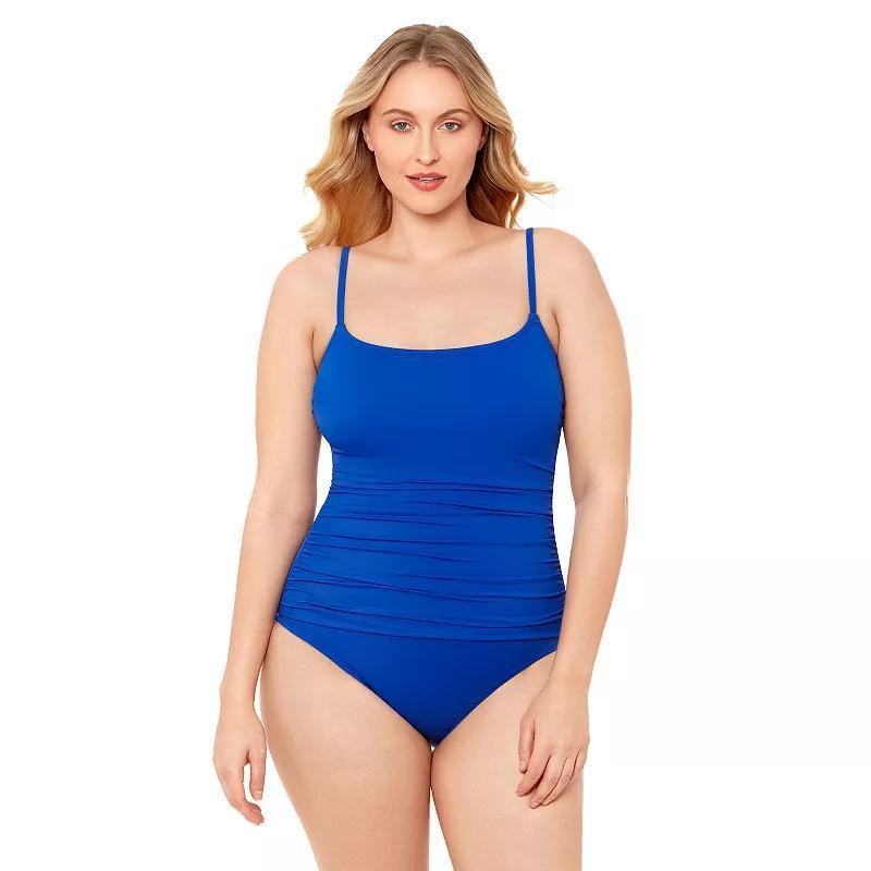 Womens S3 Swim Smoothing Classic Shirred Front One-Piece Swimsuit, Womens Product Image