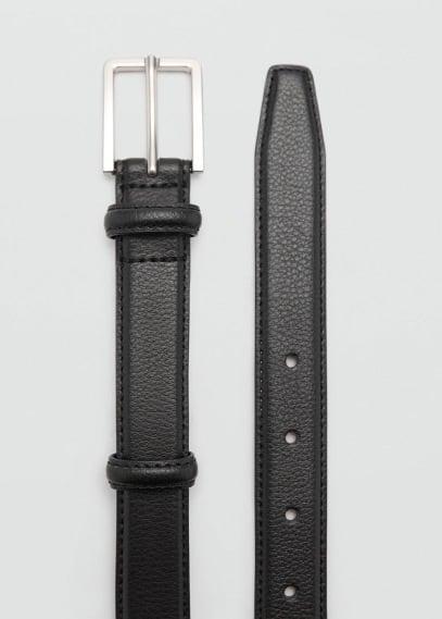 100% beaten leather belt - Men | MANGO USA Product Image