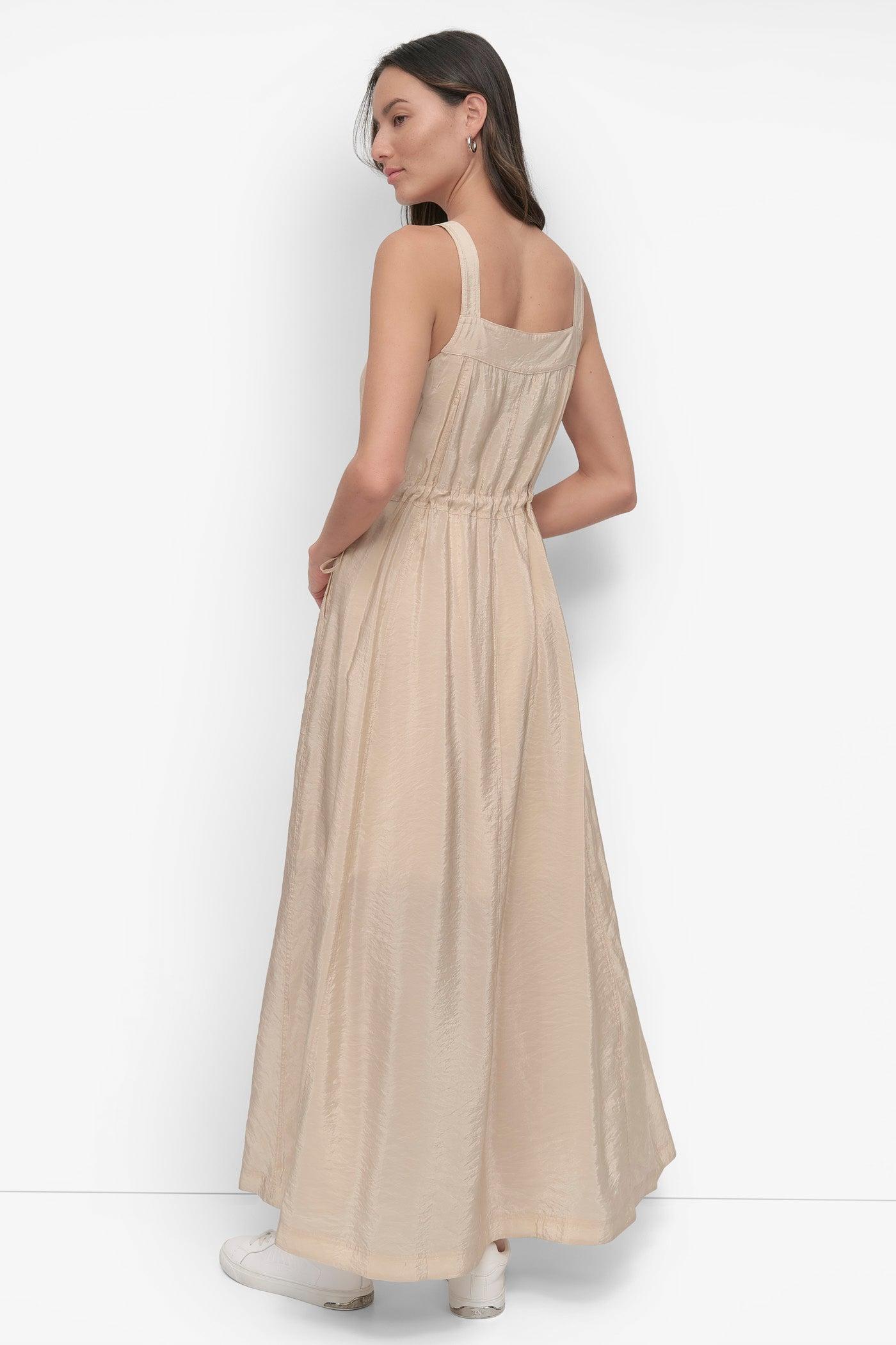 SLEEVELESS OVERALL DRESS Product Image