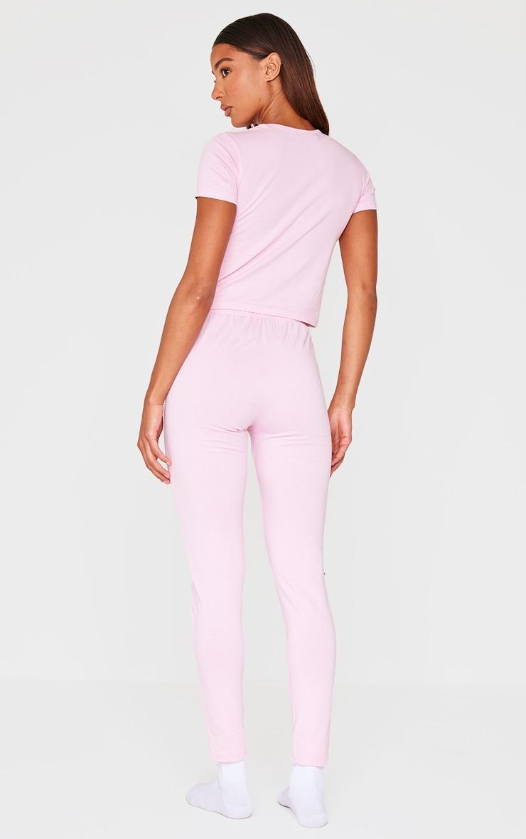 PRETTYLITTLETHING Pink Legging Pajama Set Product Image