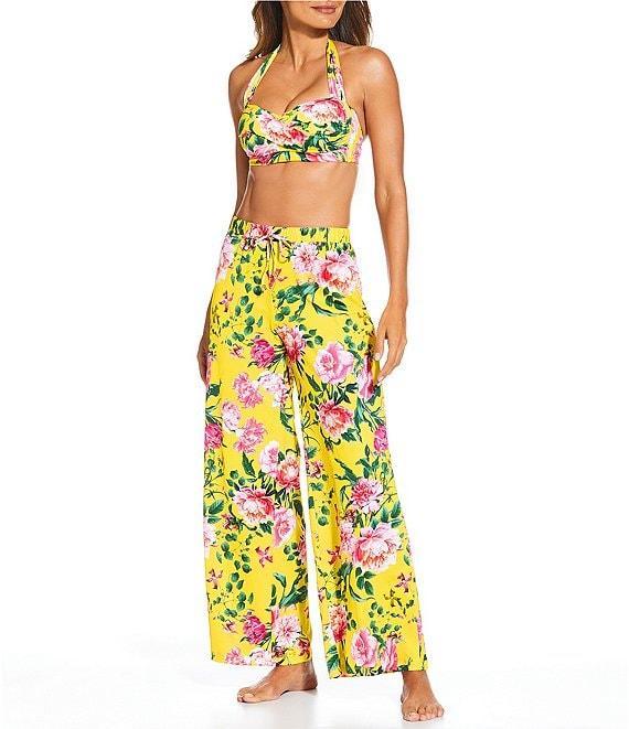 Gibson & Latimer Milan Garden Swim Fabric Pant Cover-Up Product Image