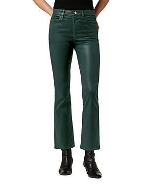 Womens The Callie Mid-Rise Coated Cropped Flare Jeans Product Image