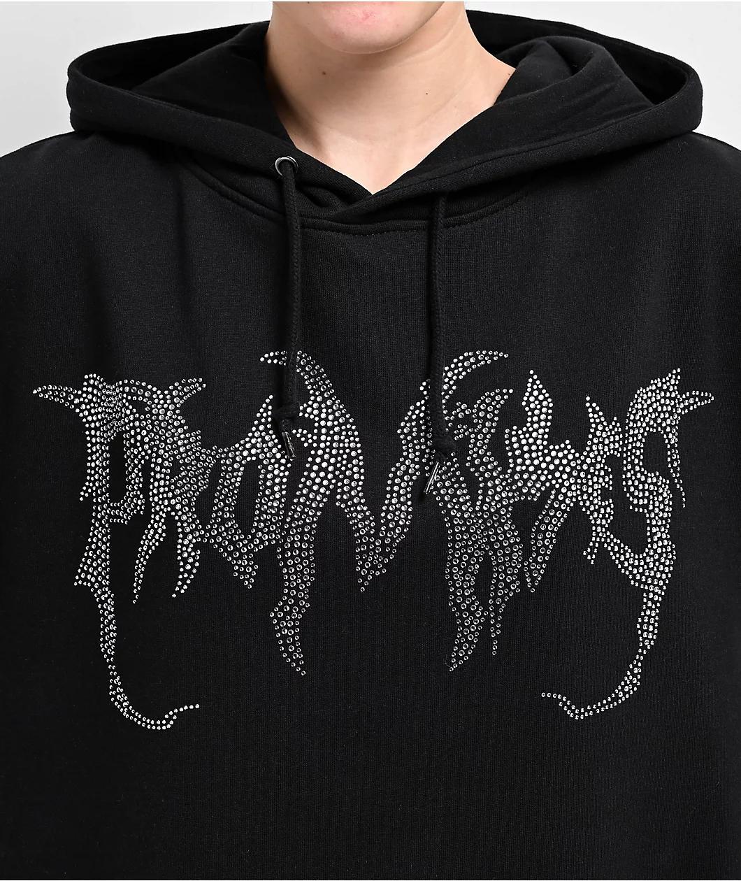 Broken Promises Graveyard Horn Black Hoodie Product Image