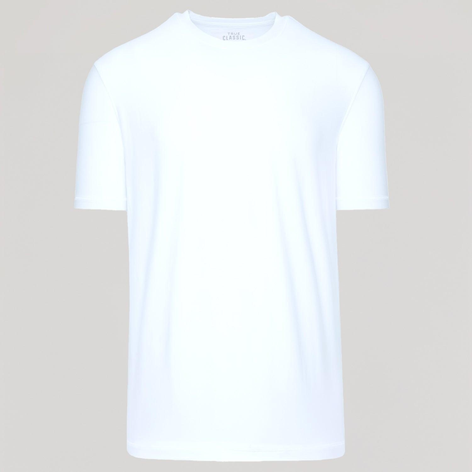 White Active Crew Neck Tee Product Image
