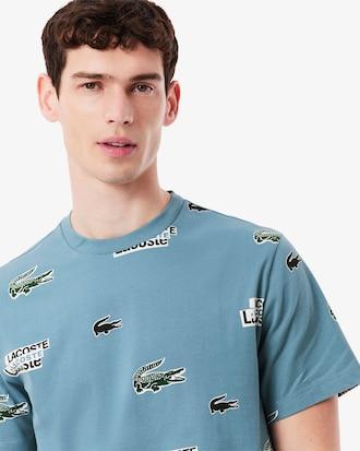 Lacoste Print Cotton Loungewear T-Shirt Product Image