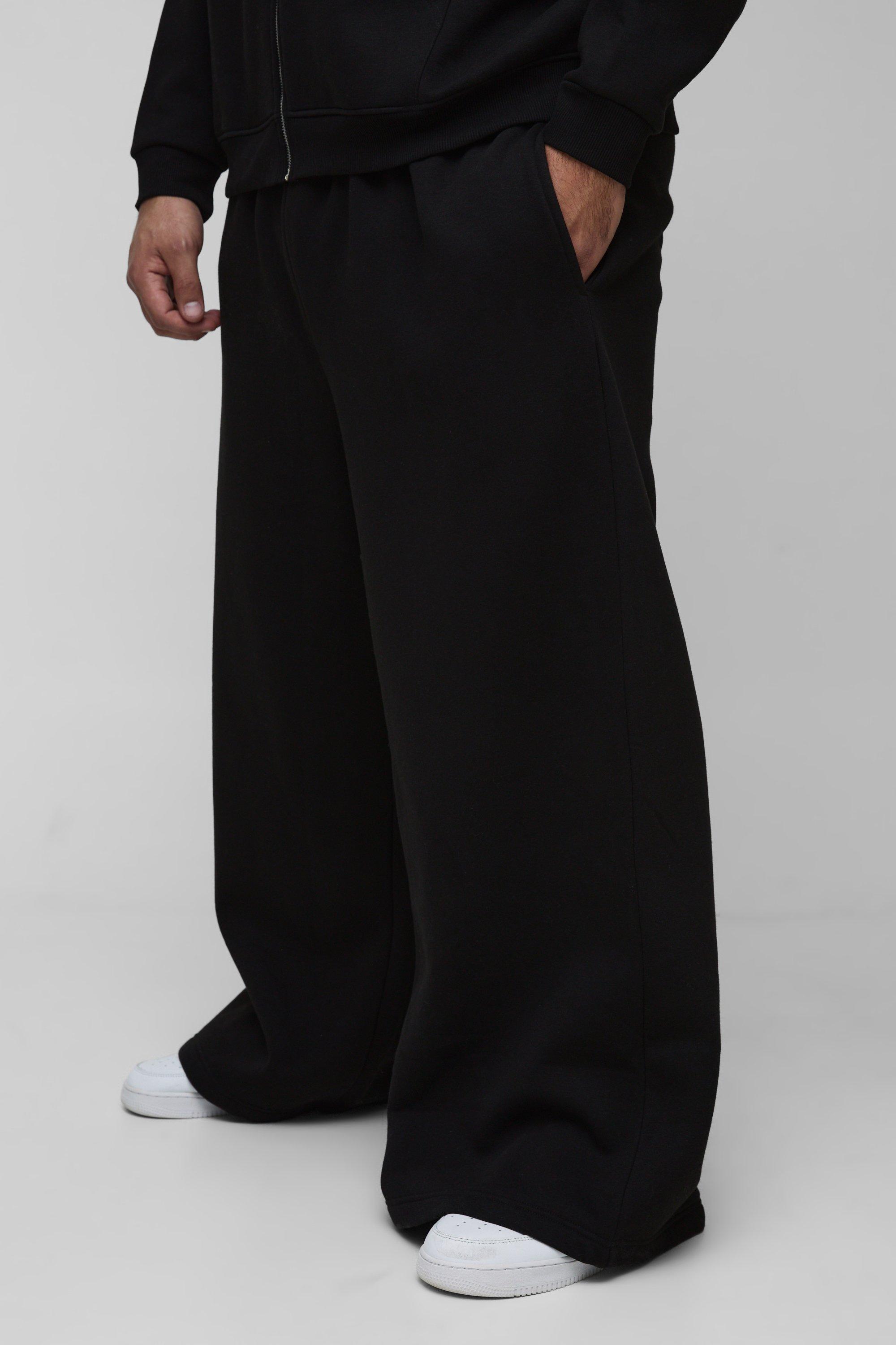 Plus 330GSM Extreme Wide Leg Basic Sweatpants | boohooMAN USA Product Image