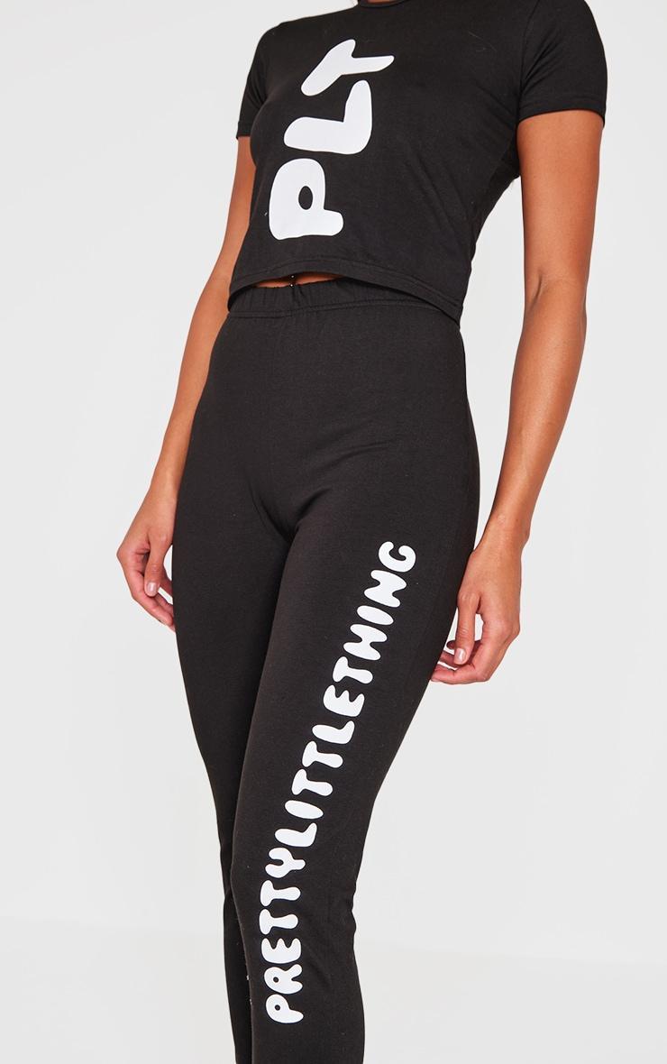 PRETTYLITTLETHING Black Legging Pajama Set Product Image