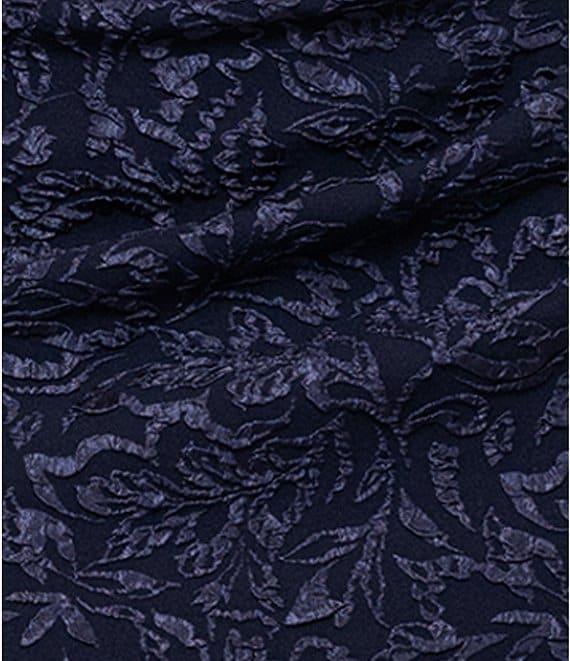 Betsy & Adam Petite Size Stretch Jacquard Off-the-Shoulder Dress Product Image