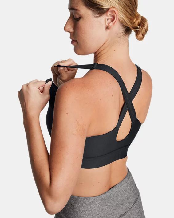 Womens UA Infinity 2.0 High Zip Sports Bra Product Image