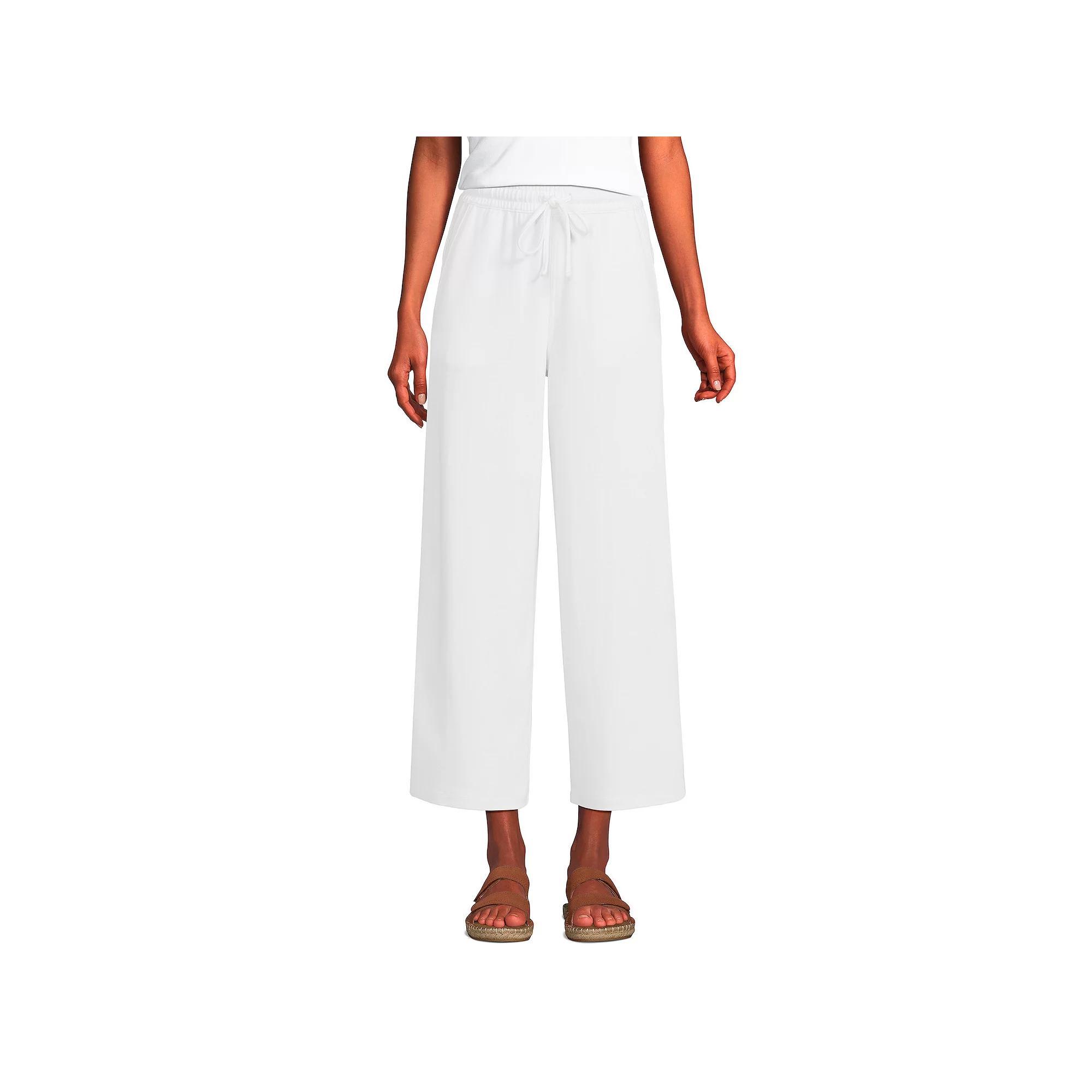 Women's Lands' End Sport Knit Cropped Pants,  Product Image