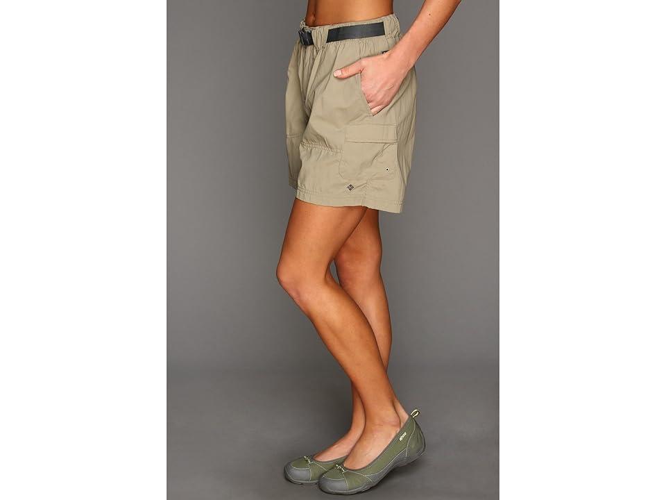 Womens Columbia Sandy River Water-Resistant Cargo Shorts White Product Image