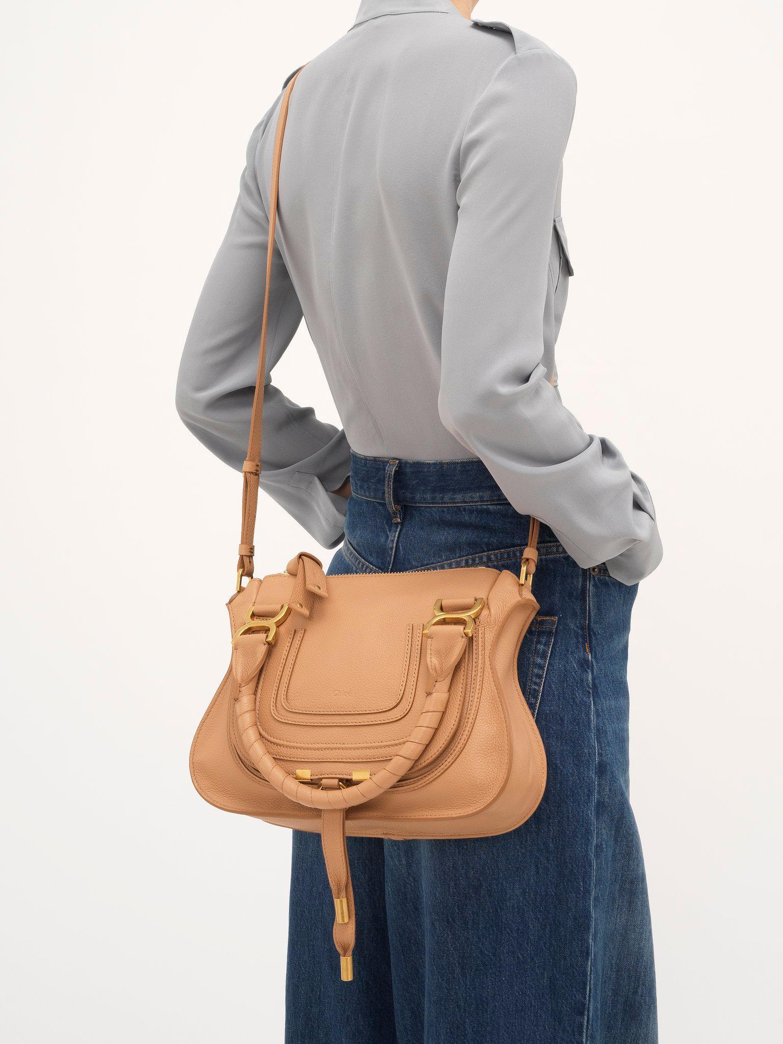 Small Marcie bag in grained leather Product Image