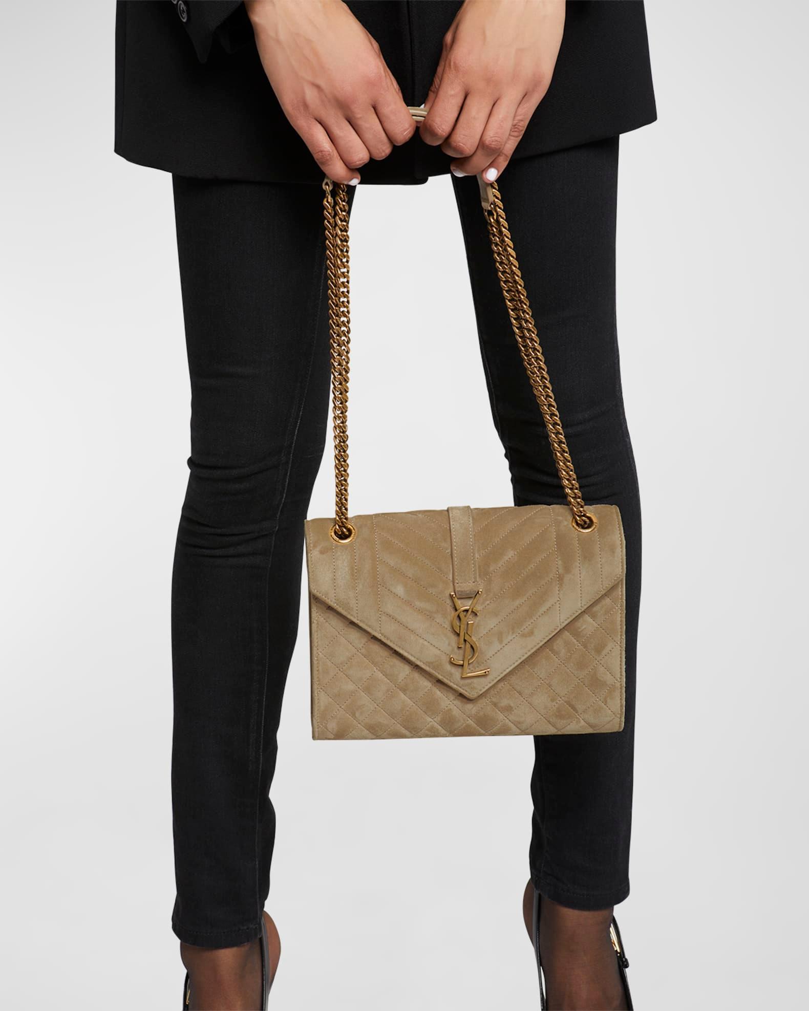 Envelope Triquilt Medium YSL Shoulder Bag in Suede Product Image