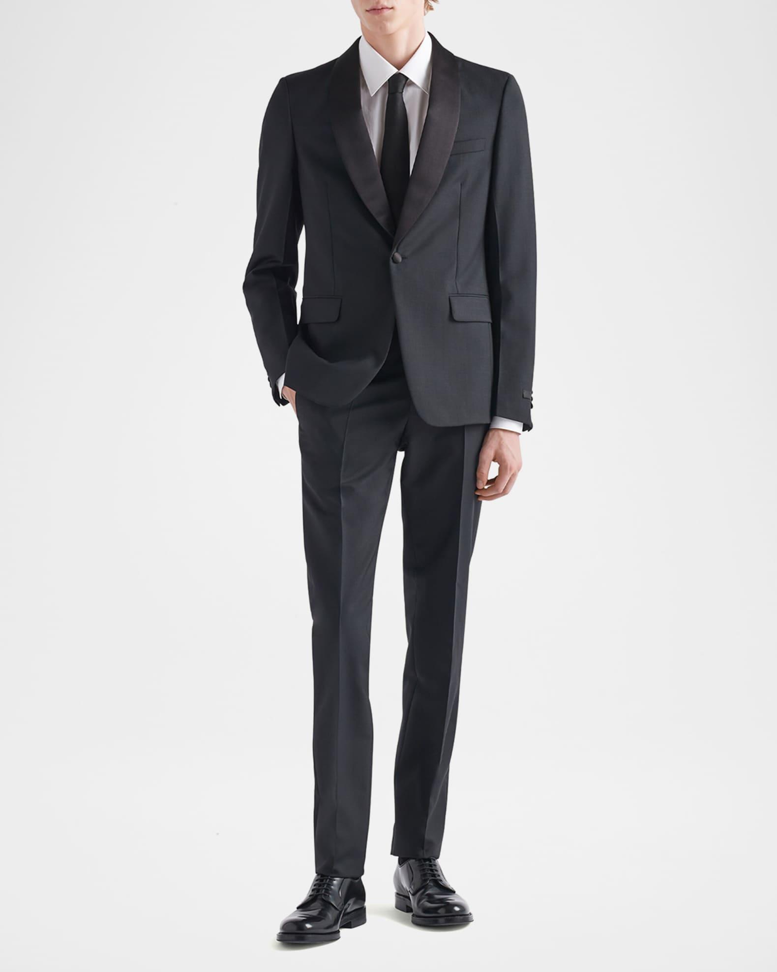 Men's Mohair-Blend Smoking Tuxedo Product Image