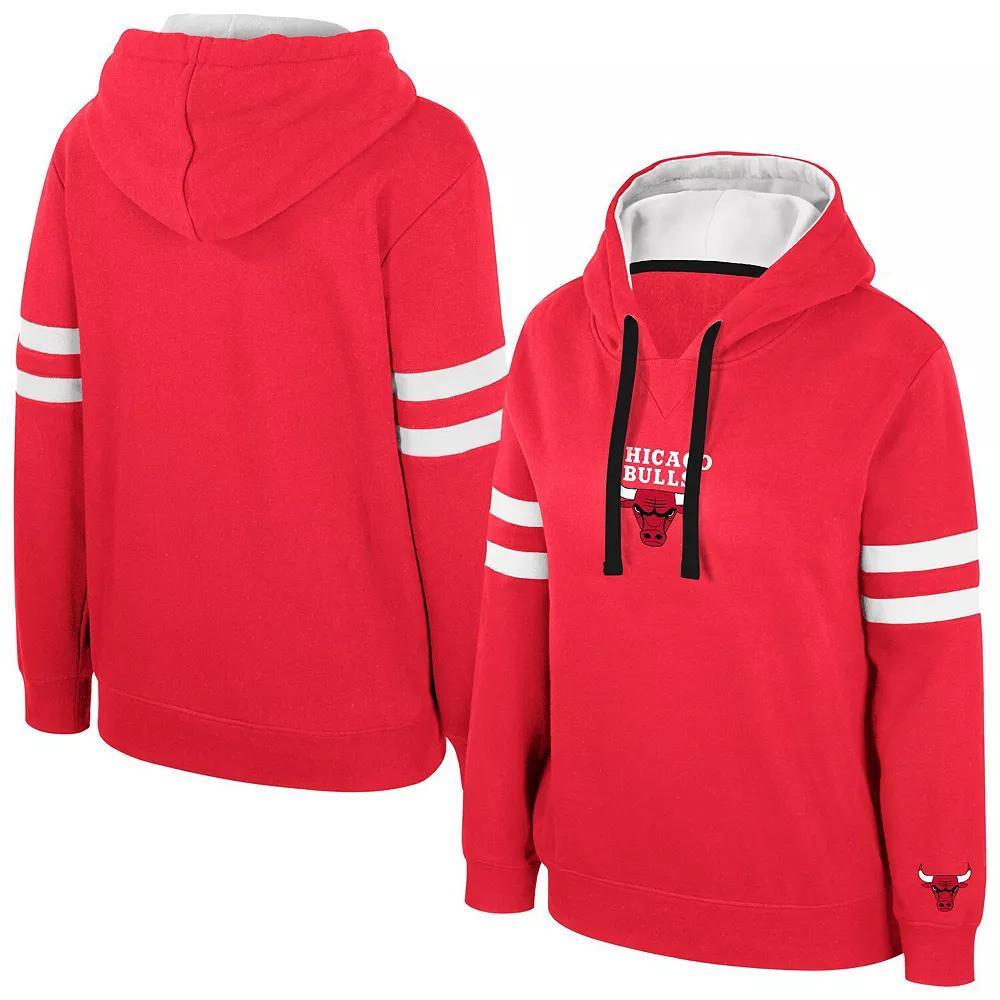 Women's Stadium Essentials Red Chicago Bulls Road Game Pullover Hoodie,  Product Image