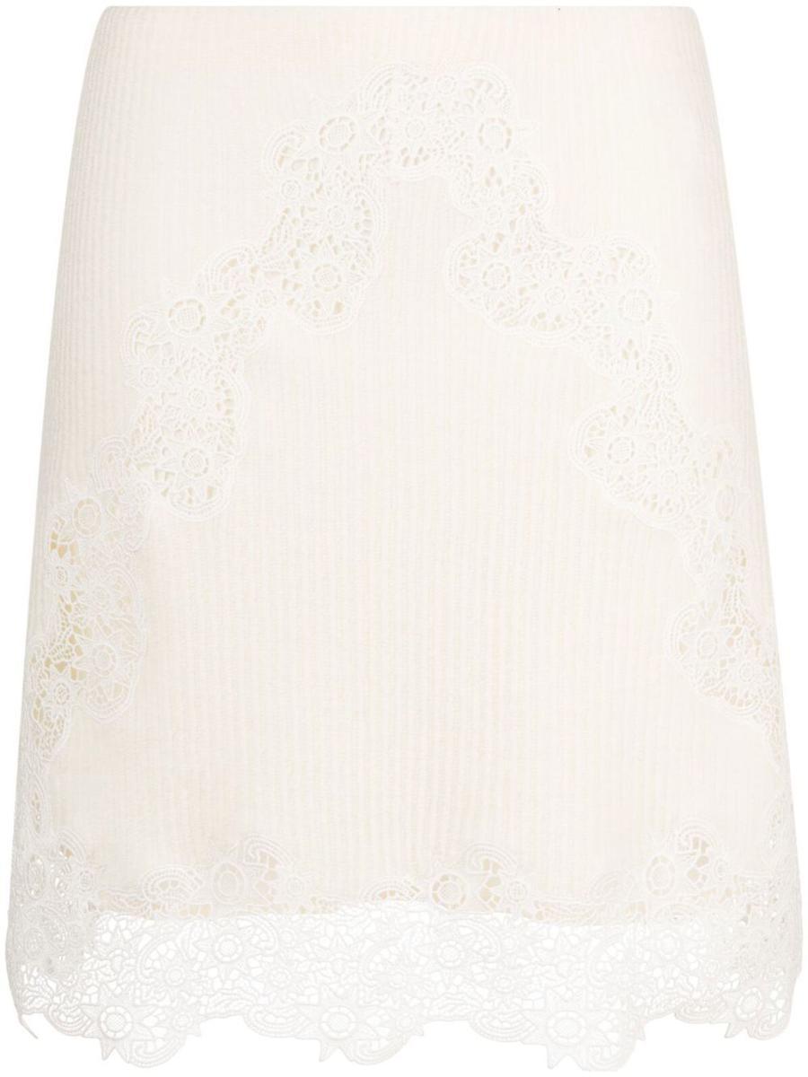 CHLOÉ White A-line Skirt Product Image